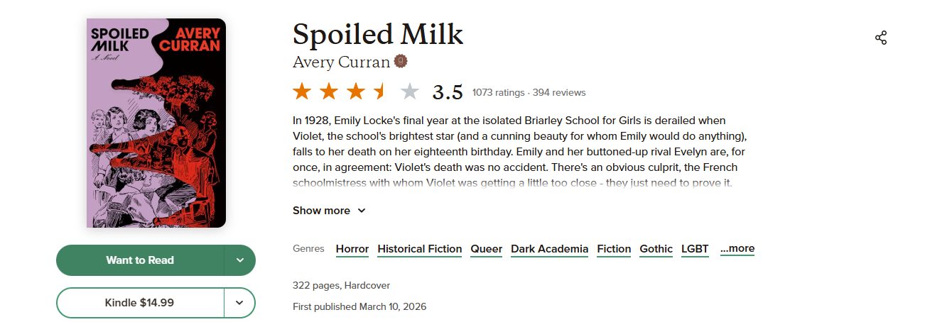Spoiled Milk Goodreads after