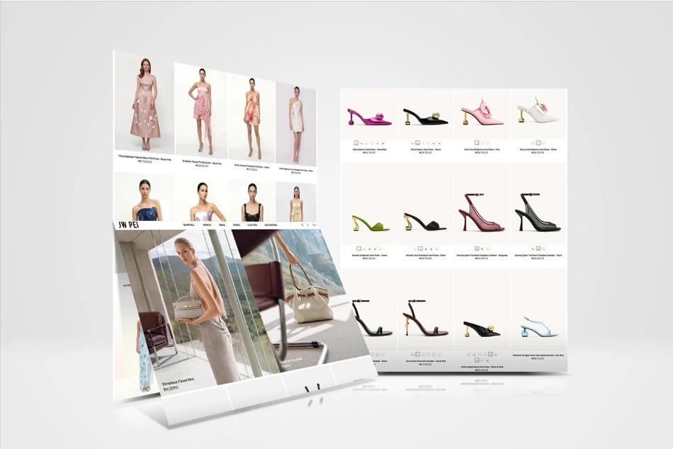 JW Pei Shopify fashion and accessories storefront design