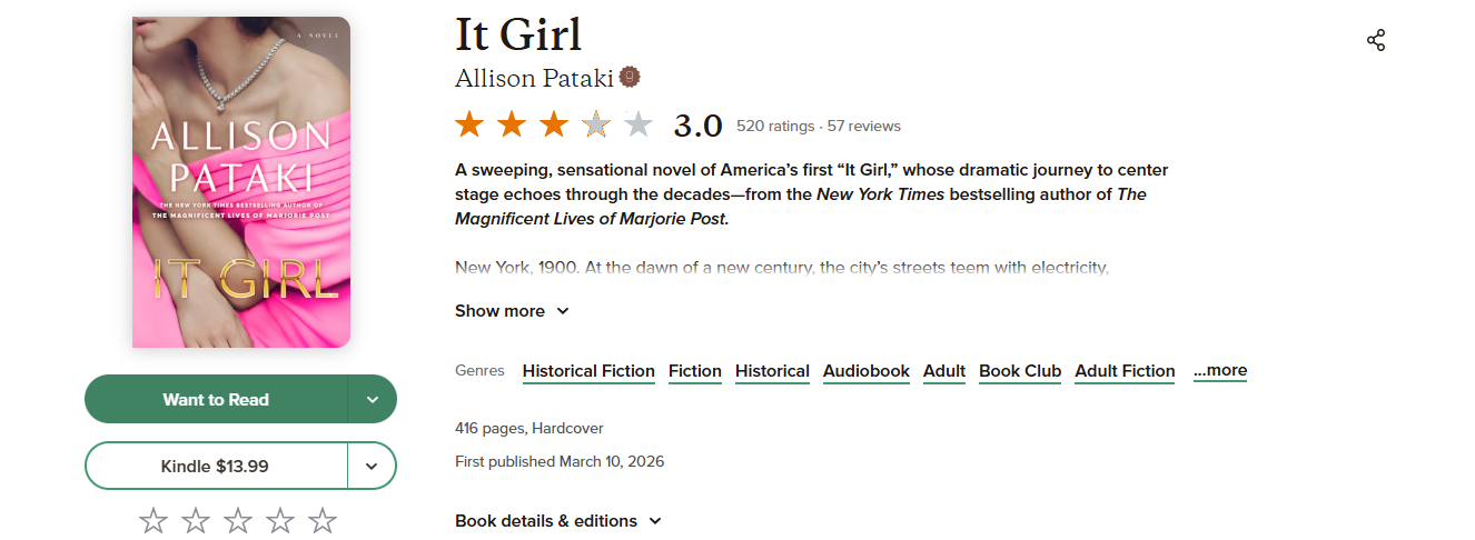 It Girl Goodreads before